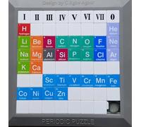PERIODIC PUZZLE Educational Chemistry Game, First 30 Elements, Interactive Learning Tool, 25 x 25 cm, Ages 8+