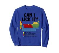 Periodic Table Can I Lick It Sweatshirt, Adult Unisex, Royal Blue, X-Large