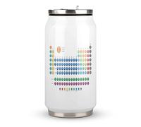Periodic Table Chemical-elements Chemistry Science Mendeleev Travel Mug with Lid Cup Insulated Tumbler Water Bottle Tea Cup For Women Men