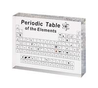Periodic Table Display with Real Elements, Btstil Acrylic Periodic Table of 83 Elements, Samples Periodic Table Display Gift for Students Teachers Kids Students Crafts Decoration