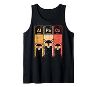Periodic Table Elements Alpaca Squad Wearing Sunglasses Tank Top