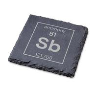 Periodic Table Engraved Coaster Elements Molecule Chemistry Physics Science Laser Engraved Gift, Wedding, Birthday, Anniversary, Christmas (Square)