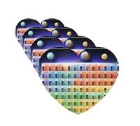 Periodic Table Of Elements Car Air Fresheners 4 Pcs Funny Hanging Car Air Fresheners Cute Long Lasting Scented Mirror Hanging Decoration Ornaments Gift For Men Women Heart Shape