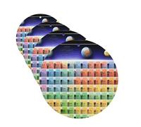 Periodic Table Of Elements Car Air Fresheners 4 Pcs Funny Hanging Car Air Fresheners Cute Long Lasting Scented Mirror Hanging Decoration Ornaments Gift For Men Women Round Shape