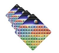 Periodic Table Of Elements Car Air Fresheners 4 Pcs Funny Hanging Car Air Fresheners Cute Long Lasting Scented Mirror Hanging Decoration Ornaments Gift For Men Women Square