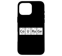 Periodic Table of Elements Chemistry Fun Words CoURaGe Case for iPhone 16 Pro Max