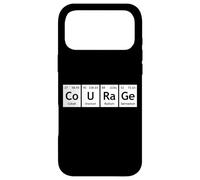 Periodic Table of Elements Chemistry Fun Words CoURaGe Case for iPhone 17 Pro Max
