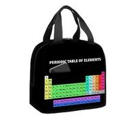 Periodic Table of Elements Insulated Lunch Bag Scientific Physical Chemistry Picnic Waterproof Cooler Tote Bag Thermal Lunch Box