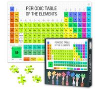Periodic Table of Elements Jigsaw Puzzle 1000 Pieces for Adults Science Educational Puzzle with New Elements Nihonium Moscovium Tennessine Oganesson Chemistry Enthusiasts Challenge Gift