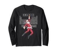 Periodic Table of Elements Naughty Santa Christmas Chemistry Long Sleeve T-Shirt