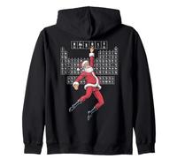 Periodic Table Of Elements Naughty Santa Christmas Chemistry Zip Hoodie