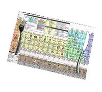 Periodic Table Of Elements Placemats Set Of 6.Heat-Resistant,Washable And Reusable. Table Mat For Indoor And Outdoor Use.30x45cm.