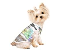 Periodic table of elements print Dog Clothes T Shirts for Small Dogs Breathable Puppy Kitten Dog Shirts for Pet Dogs Cats