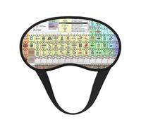 Periodic Table of Elements Print Sleep Mask, Eye Sleeping Mask for Women and Men for Total Darkness, Reduces Puffy Eye Mask