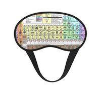Periodic Table of Elements Sleep Mask for Side Sleeper, Eye Mask Sleeping for Women Men,for Sleeping with Elastic Band