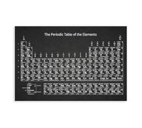 Periodic Table of Elements, Study Mural Canvas Poster Bedroom Decor Landscape Office Room Decor Gift 20x30inch(50x75cm)