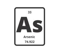 Periodic Table of Elements Symbols - 33 Arsenic: A series of designs featuring all the chemical elements know to man. Gift for chemistry, science students, geeks and nerds.
