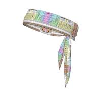 Periodic Table Of Elements Unisex Sports Head Tie - Double-Sided, Moisture-Wicking Workout Headband, Adjustable Knotted Band for Running, Yoga & Gym