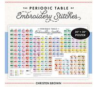 Periodic Table of Embroidery Stitches Poster: 20" x 30"