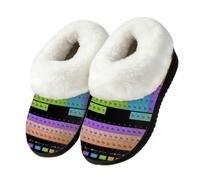 Periodic Table Of The Elements Boot Slipper Indoor Outdoor House Shoes L