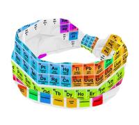Periodic Table of the Elements Women’s Headbands Elastic Wide Turban Headband Soft Head Bands Non Slip Hairband for Yoga Workout Sport Running