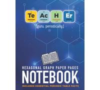 Periodic Table Quick Reference and Hexagonal Graph Paper Notebook: Periodic Elements spell TEACHER [guru. periodically.] (Periodic Humour Notebooks Journals and Stationery)