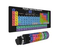 Periodic Table with Real Elements Chemistry Periodic Table of Elements Gaming Keyboard Mouse Pad Mousepad Mouse Mat Huge Extended XL Rubber Sole for Home Office(31.5"X 11.8")