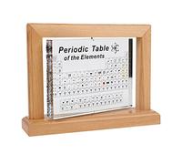 Periodic Table with Real Elements Samples inside, Acrylic Periodic Display with Elements Teaching Tool, Student Teacher School Day Birthday Gifts Craft Decoration, Chemical Elements Display Decor (C)