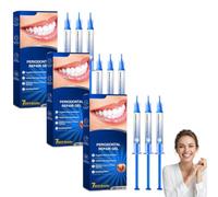 Periodontal Gel, Advanced Evolving Gum Gel, Natural Effective Gum Pen for Receding Gums Deeply Cleaning Tooth Whitening, Natural Gums Shield SoothingGel, Fresh Breath (3 Box, 3pc/Box)