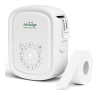 PeriPage Portable Bluetooth Label Maker Machine with Tape - P10Pro Small Mini Printer for Home Office Kitchen Organization - Inkless Thermal Tape(White)