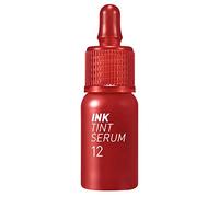 Peripera Lip Ink Tint Serum - Skin Moisturizing Long-Lasting Egg Shell Shine - Baked Red