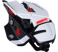 Mad Catz R.A.T 6+ Wired Optical Gaming Mouse - 12K DPI, Customizable 11 buttons, Weight and Size, White - MR04DCINWH000-0