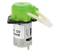 Peristaltic Pump 24V DC | 2 * 4mm Dosing Pump for Laboratory/Analytical Applications | Clip - On Pump Head, Easy Tube Replacement & Maintenance | 40ml / min Flow Rate, No Valves or (Green)