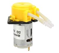Peristaltic Pump 24V DC | 2 * 4mm Dosing Pump for Laboratory/Analytical Applications | Clip - On Pump Head, Easy Tube Replacement & Maintenance | 40ml / min Flow Rate, No Valves or (Yellow)