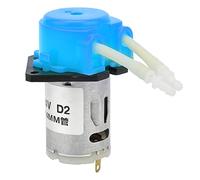 Peristaltic Pump 24V DC | 2 * 4mm Dosing Pump for Laboratory/Analytical Applications | Clip - On Pump Head, Easy Tube Replacement & Maintenance | 40ml / min Flow Rate, No Valves or (Blue)