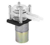 Peristaltic Pump Self, 12V/24V Priming Stainless Steel Wheel Frame PC Transparent Head DC Motor, Peristaltic Liquid Pump for Aquarium Lab Chemical Analysis (12V)