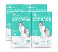 Peritas Cat Pads | Generic Refill for Breeze Tidy Cat Litter System | Cat Liner Pads for Litter Box | Quick-Dry, Super Absorbent, Leak Proof | 16.9"x11.4" (Original, 80 Count)