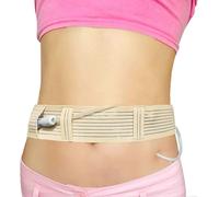 Peritoneal Dialysis Belt Breathable Pd Catheter Belt Secure Peg Feeding Tube Holder Supplies For Pd Dialysis Patient Men Women_Good quality beige S