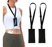 Peritoneal Dialysis Catheter Holder for Baxter, Adjustable PD Catheter Lanyard, PD Transfer Kit, Catheter Shower Holder for Men/Women, Black