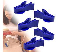 Peritoneal Flow Control Clips for PD Diabetic Patient Supplies, Disposable, 2.5"Lx0.5"W, 5 Pcs