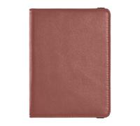 Periwinkle Leather Passport and Vaccine Card Wallet Combo Travel Documents Organizer Protector Passport Cover Holder Wallet Case for Men and Women Waterproof, Muted Rust, One Size, Modern