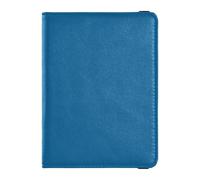 Periwinkle Leather Passport and Vaccine Card Wallet Combo Travel Documents Organizer Protector Passport Cover Holder Wallet Case for Men and Women Waterproof, Ocean Blue, One Size, Modern