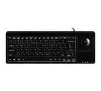 Perixx 12283 PERIBOARD-117 Keyboard German QWERTZ Black PS2