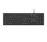 Perixx PERIBOARD-210 Wired USB Keyboard Full Size - Quiet Scissor Keys with Low Profile - for PC Laptop Tablet - Multimedia Keys - Italian Layout - Black