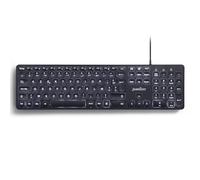 Perixx PERIBOARD-331 Clavier filaire USB rétro-éclairé pleine taille - touches ciseaux de type X - rétro-éclairé blanc - noir - AZERTY