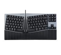 Perixx PERIBOARD-335BR Ergonomic Compact Mechanical Keyboard with Cable - Low Profile Brown Keys - Programmable Functions with Macro Keys - Compatible with Windows and Mac OS X - QWERTY Italian