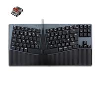 perixx PERIBOARD-335BR Wired Ergonomic Mechanical Compact Keyboard - Low-Profile Brown Tactile Switches - Programmable Feature with Macro Keys - Compatible with Windows and Mac OS X - UK English