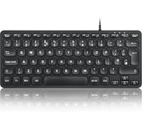 Perixx PERIBOARD-432 Wired USB Keyboard, Slim Design with Big Font Keys, UK QWE