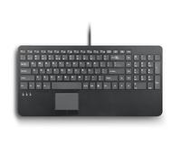 Perixx PERIBOARD-534 US, Wired Compact USB Keyboard with Touchpad - X Type Scissor Keys - 15.63x7.80x1.18 inches - Build-in 2 USB Hubs and Number Pad