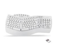 perixx PERIBOARD-612WDE Bluetooth® Tastatur german, QWERTZ white Ergonomisch, Handballenauflage, M